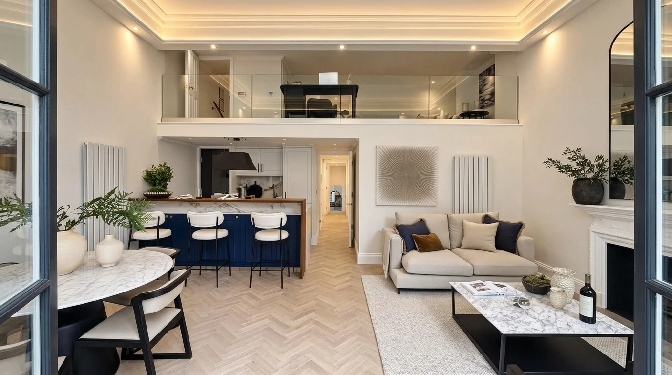 Townhouse refurbishment & duplex volume in Nevern Square, London (SW5)